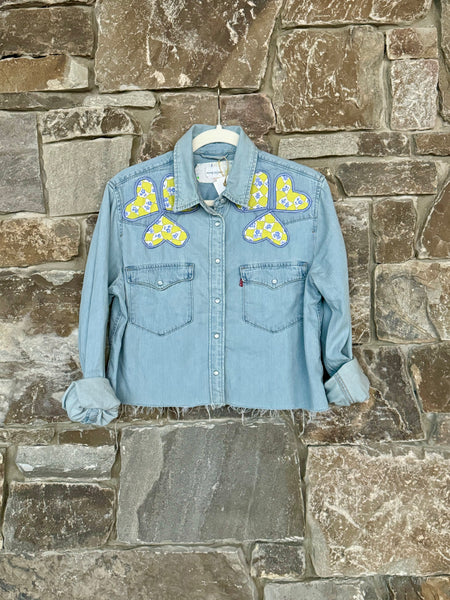 Classic Denim Crop Shirt