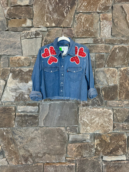 Classic Denim Crop Shirt