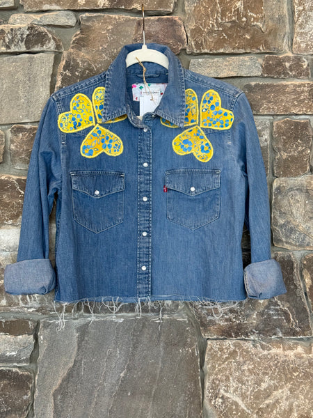 Class Denim Crop Shirt