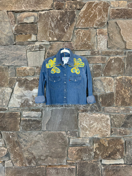 Class Denim Crop Shirt