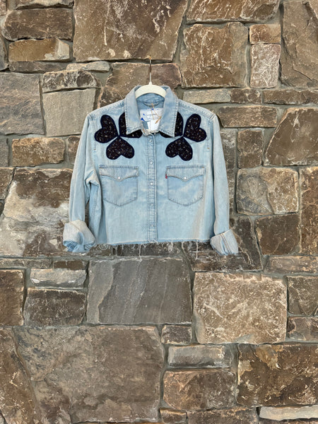 Classic Denim Crop Shirt