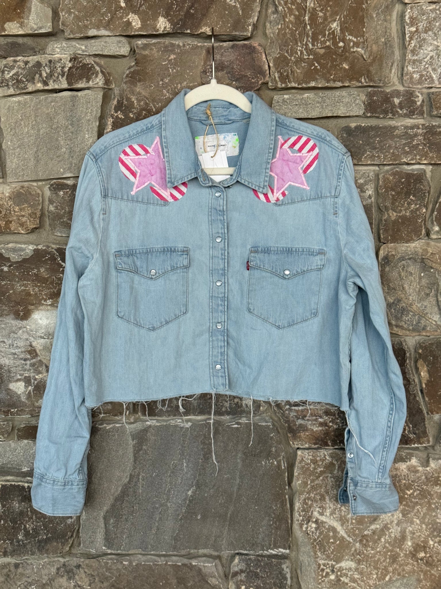 Classic Denim Crop Shirt