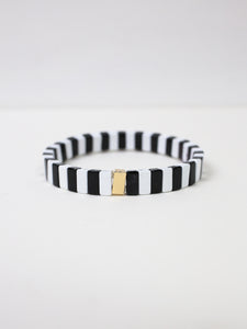 Thin Black/White Bracelet