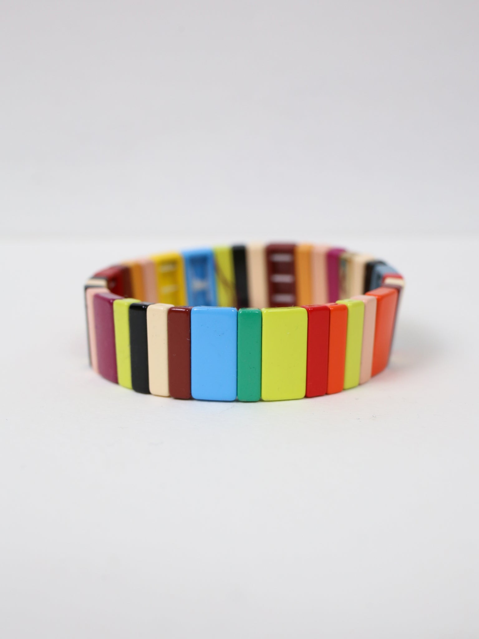 Wide Multi Color Bracelet